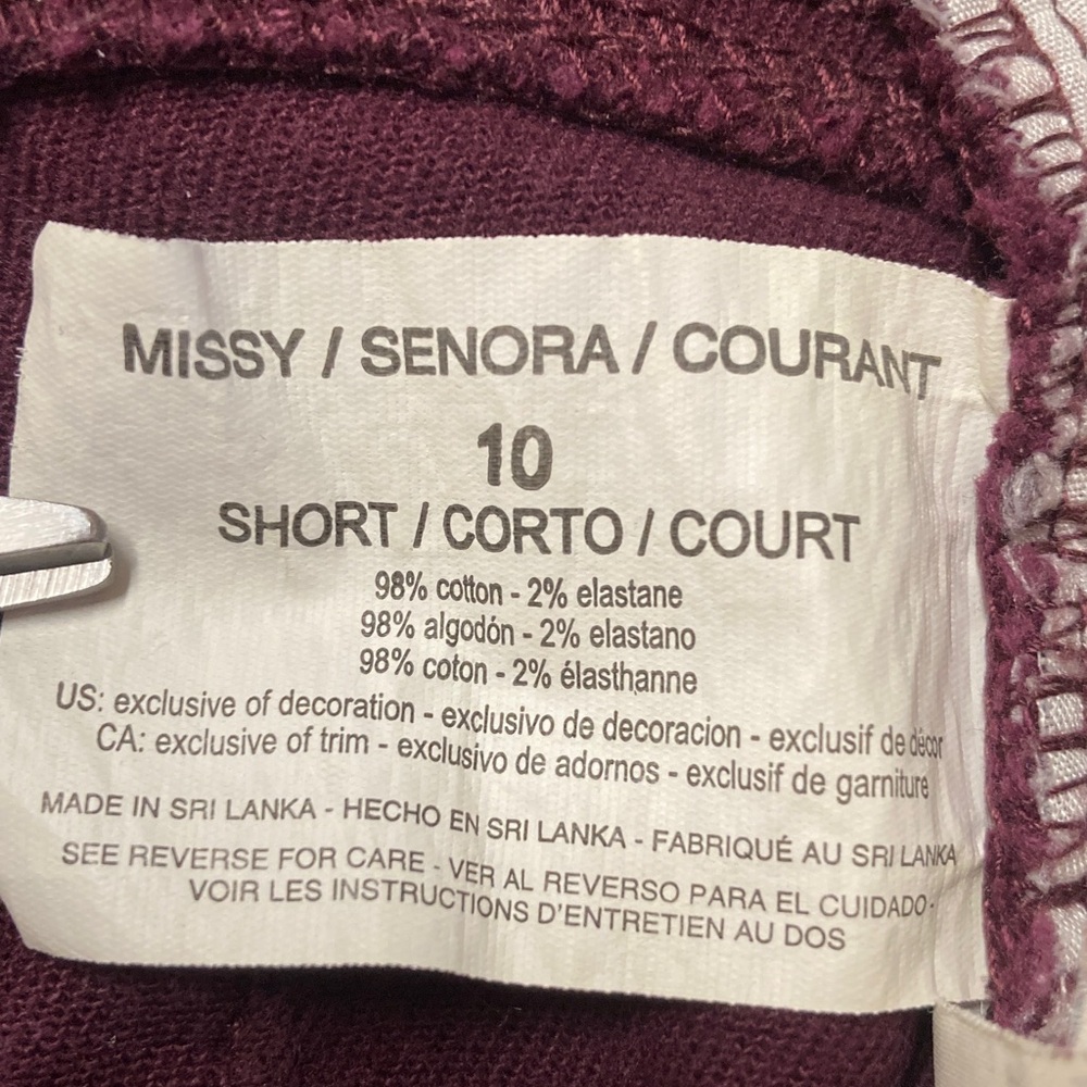 Gloria Vanderbilt Amanda Straight-Leg Jeans in Plum/ Purple / Aubergine Sz 10S - Picture 6 of 6